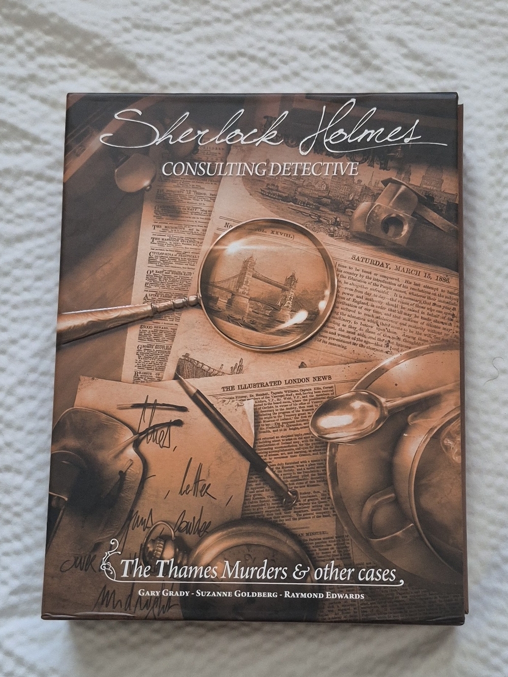 Sherlock Holmes: The Thames Murders & Other Cases - Brown Vintage Cover